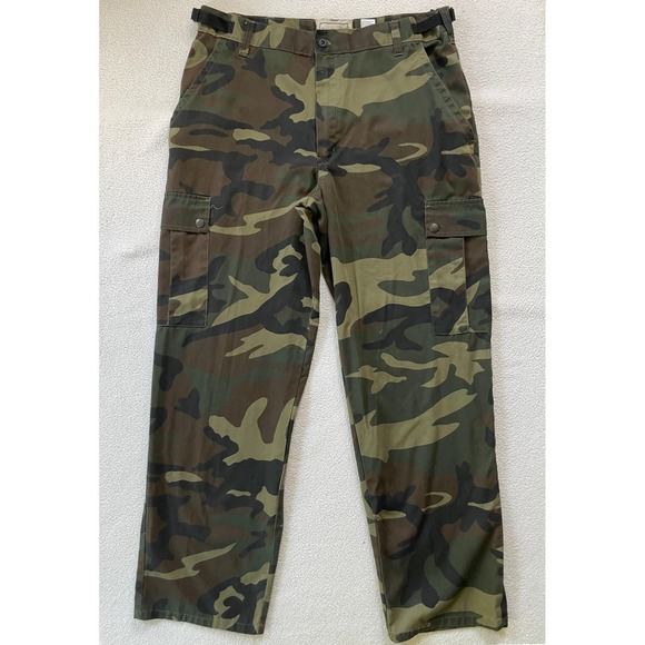 Northwest Territory Other - Vintage 90s Northwest Territory Mens Large Cargo Pants Woodland Camo Adj Waist